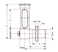 Oil Level Indicators: Model AZ (Brass)